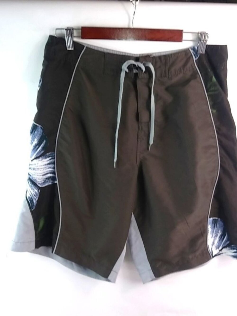 Panama Jack 34 Mens Board Shorts Brown Blue